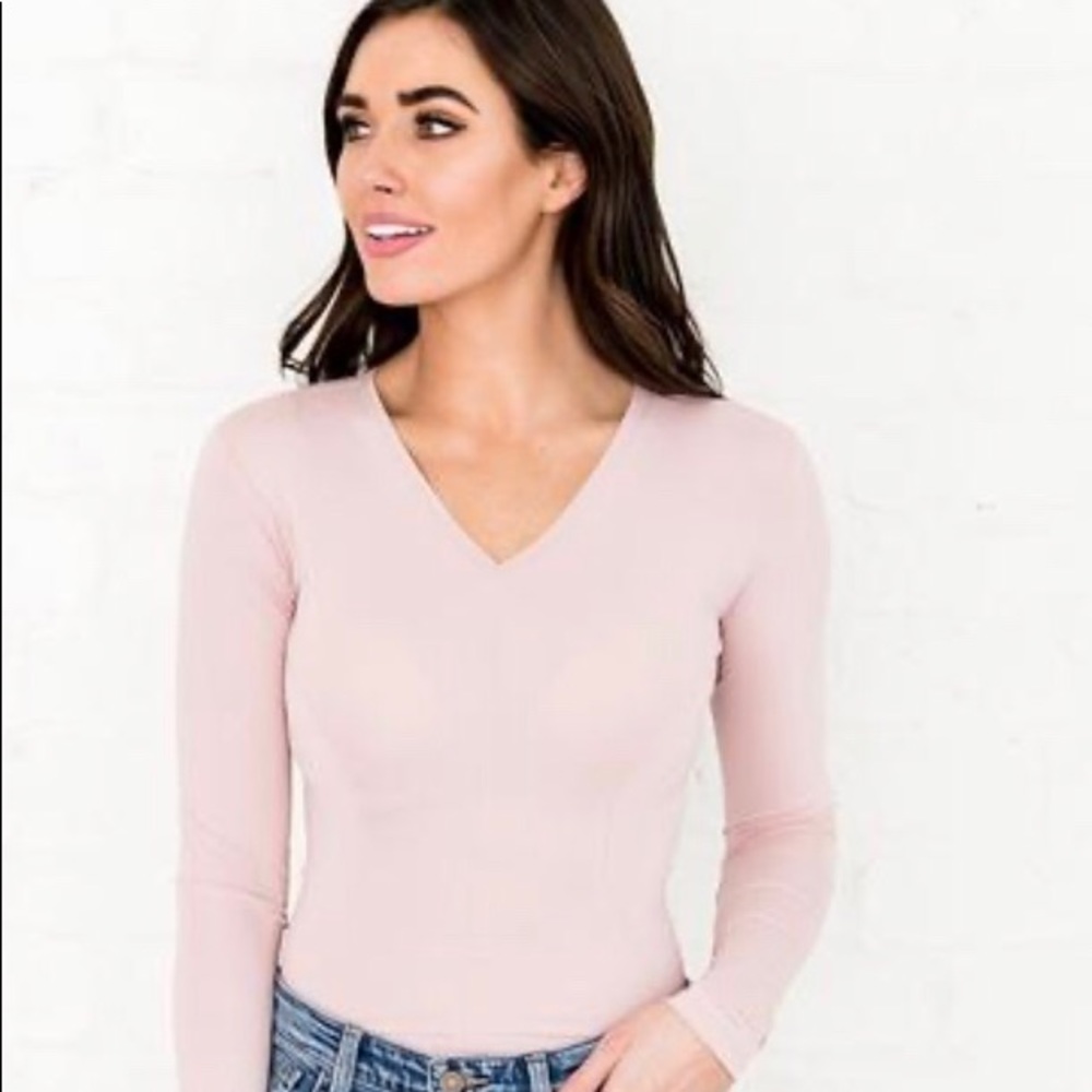 New Rachel Parcell long sleeve silky bodysuit